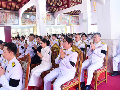 พิธีเจริญพระพุทธมนต์ทำบุญตักบาตร เฉลิมพระเกียรติสมเด็จพระเจ้าลูกยาเธอ เจ้าฟ้าทีปังกรรัศมีโชติ มหาวชิโรตตมางกูร สิริวิบูลยราชกุมาร เนื่องในโอกาสวันคล้ายวันประสูติ ๒๙ เมษายน (วันที่ ๒๙ เมษายน ๒๕๖๙)