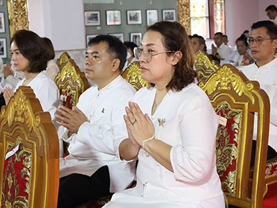 พิธีทำบุญตักบาตร กิจกรรมส่งเสริมพระพุทธศาสนา เนื่องในเทศกาลวันวิสาขบูชา พุทธศักราช ๒๕๖๙ ณ วัดพระแก้วดอนเต้าสุชาดาราม พระอารามหลวง (วันที่ ๓๑ พฤษภาคม ๒๕๖๙ เวลา ๐๗.๓๐ น.)