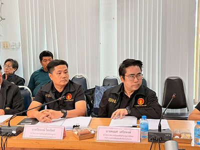 บูรณาการตรวจสอบ กิจกรรมประชุมคณะผู้ตรวจติดตามสังเกตการณ์การดำเนินโครงการตามแผนการขับเคลื่อนเศรษฐกิจภายใต้กรอบวงเงิน 157,000 ล้านบาท ภายในงบประมาณรายจ่าย ประจำปีงบประมาณ พ.ศ. 2568 “โครงการพัฒนาน้ำบาดาล เพื่อความมั่นคงระดับชุมชน” เพื่อรับฟังข้อมูลและรายละเอียดที่เกี่ยวข้อง ตลอดจนปัญหาอุปสรรค จากเจ้าหน้าที่หน่วยงานที่เกี่ยวข้องพร้อมลงพื้นที่สถานที่โครงการ ร่วมกับสำนักงาน ป.ป.ช. ประจำจังหวัดลำปาง และหน่วยงานที่เกี่ยวข้อง  (วันที่ ๒๒-๒๔ มิถุนายน ๒๕๖๙)