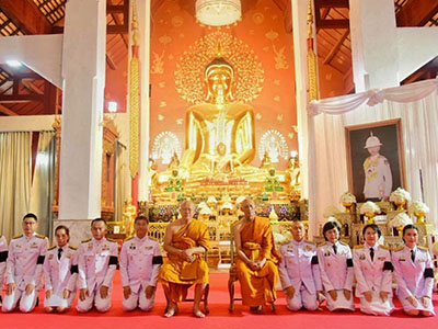 สำนักงานการตรวจเงินแผ่นดินภูมิภาคที่ ๙ (จังหวัดลำปาง) ร่วมพิธีบำเพ็ญกุศล ในวาระครบ ๕๐ วัน (ปัญญาสมวาร) แห่งการสิ้นพระชนม์ ถวายเป็นพระกุศลแด่สมเด็จพระเจ้าลูกเธอ เจ้าฟ้าพัชรกิติยาภา นเรนทิราเทพยวดี กรมหลวงราชสาริณีสิริพัชร มหาวัชรราชธิดา ณ วัดพระแก้วดอนเต้าสุชาดาราม พระอารามหลวง อำเภอเมืองลำปาง จังหวัดลำปาง (วันที่ ๓๐ กรกฎาคม ๒๕๖๙)