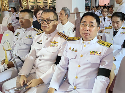 สำนักงานการตรวจเงินแผ่นดินภูมิภาคที่ ๙ (จังหวัดลำปาง)  ร่วมพิธีบำเพ็ญกุศล ในวาระครบ ๑๐๐ วัน (สตมวาร) แห่งการสิ้นพระชนม์ ถวายเป็นพระกุศลแด่สมเด็จพระเจ้าลูกเธอ เจ้าฟ้าพัชรกิติยาภา นเรนทิราเทพยวดี กรมหลวงราชสาริณีสิริพัชร มหาวัชรราชธิดา ณ วัดพระแก้วดอนเต้าสุชาดาราม พระอารามหลวง อำเภอเมืองลำปาง จังหวัดลำปาง (วันที่ ๑๘ กันยายน ๒๕๖๙)